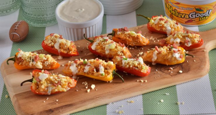 Buffalo Chicken Jalapeño Poppers