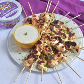 Heluva Good! Marinated Chicken Skewers